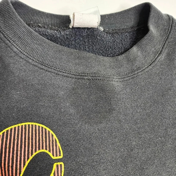 Vintage Guess First Class Sweatshirt Spellout Size Medium Distressed USA - Picture 7 of 10